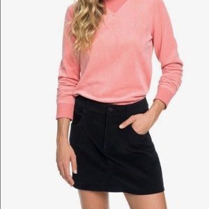 Roxy Corduroy Black Skirt